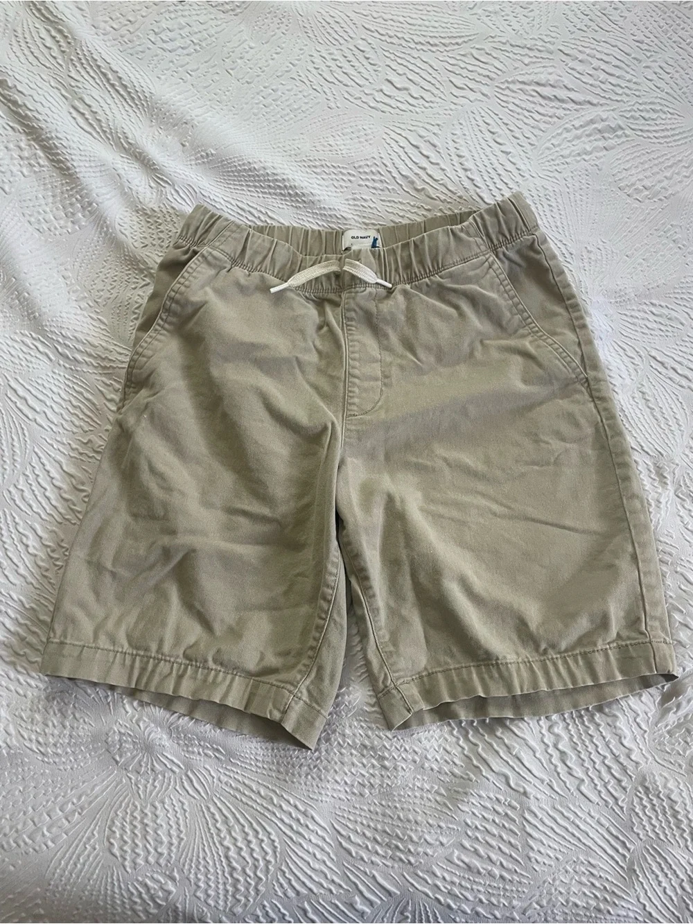 Old Navy- Boys Drawstring Khaki Shorts